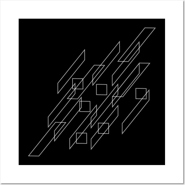 Lines Opart composition Wall Art by lkn